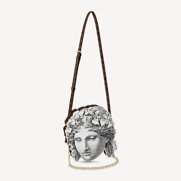 新作 ルイヴィトン ヘッドポーチ 彫刻 芸術 ショルダーバッグ偽物 M80921